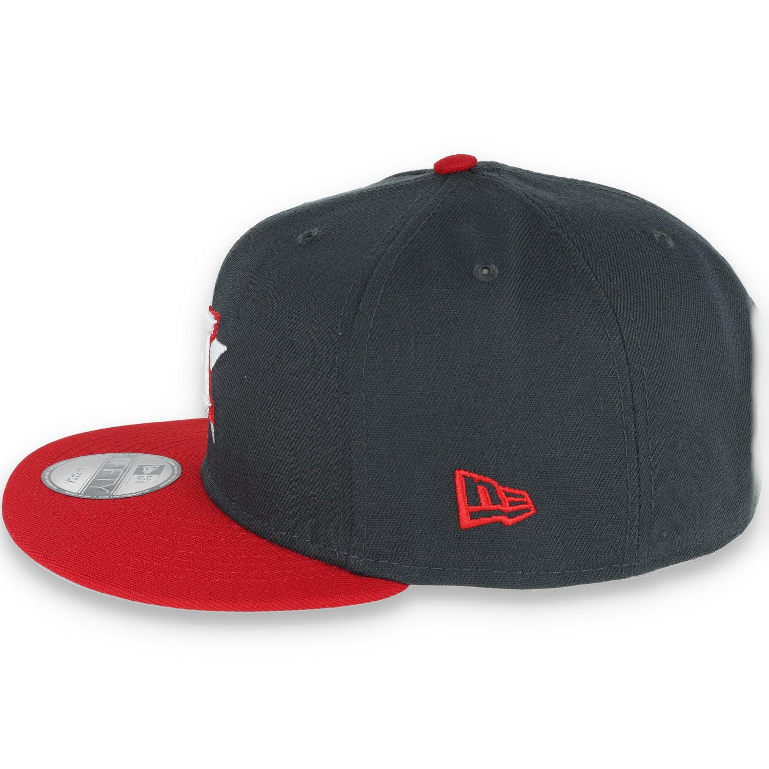 New Era Houston Astros 2-Tone Color Pack 9FIFTY Snapback Hat-Grey/Scarlet