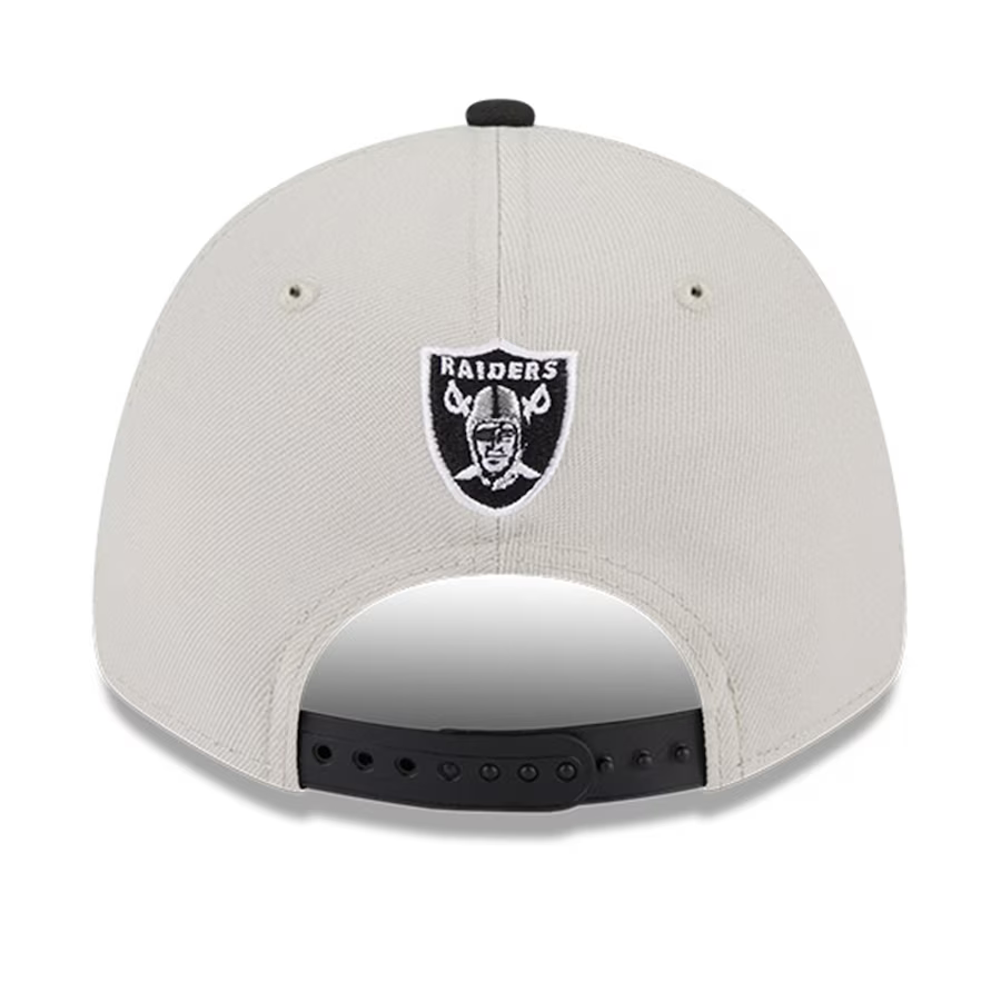 New Era Las Vegas Raiders 2023 NFL Draft 9FORTY Adjustable Hat-Stone/Black