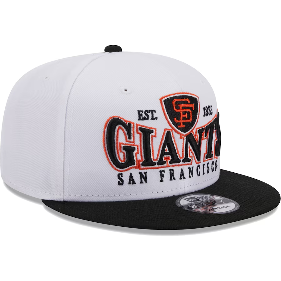 New Era San Francisco Giants Crest 9FIFTY Snapback Hat - White/Black