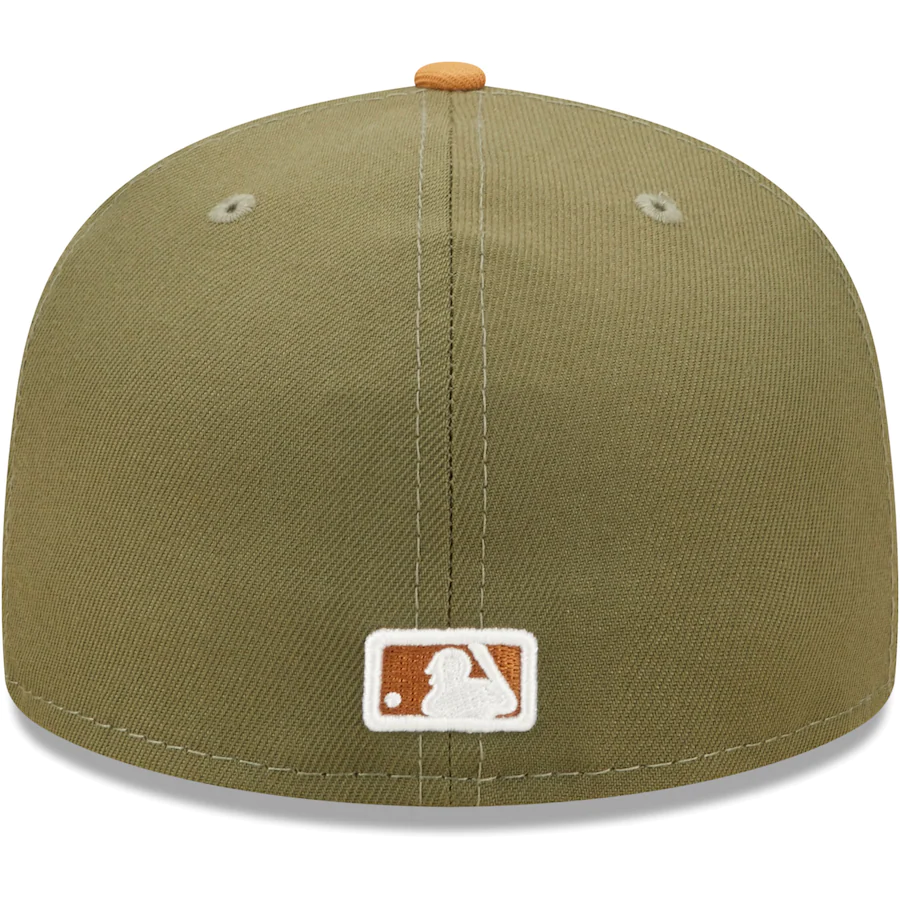 New Era Cincinnati Reds Two-Tone Color Pack 59FIFTY Fitted Hat -Olive/Brown