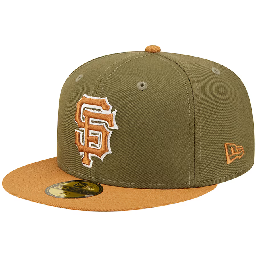 New Era San Francisco Giants Two-Tone Color Pack 59FIFTY Fitted Hat-Olive/Brown