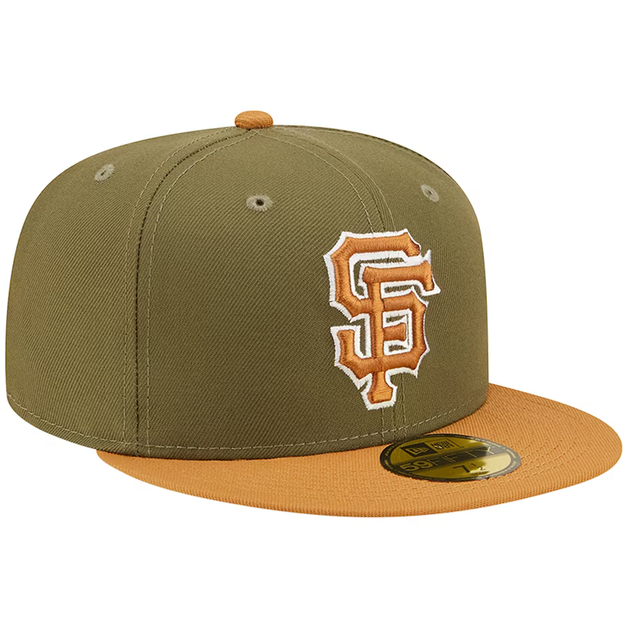 New Era San Francisco Giants Two-Tone Color Pack 59FIFTY Fitted Hat-Olive/Brown