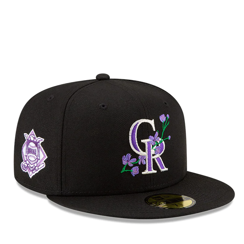 NEW ERA COLORADO ROCKIES FLORAL SIDE PATCH BLOOM 59FIFTY FITTED HAT