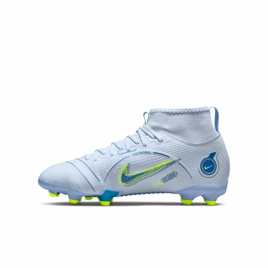 Nike Jr. Mercurial Superfly 8 Academy MG-FOOTBALL GREY/BLACKENED BLUE