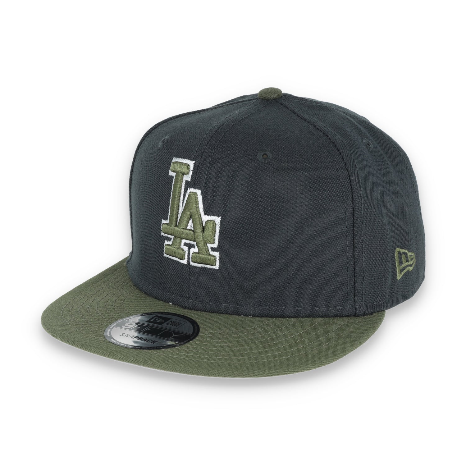 New Era Los Angeles Dodgers 2-Tone Color Pack 9FIFTY Snapback Hat- Grey/Olive