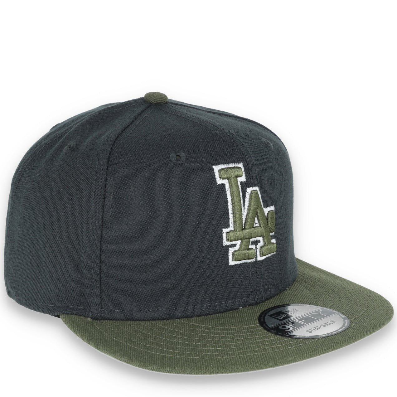 New Era Los Angeles Dodgers 2-Tone Color Pack 9FIFTY Snapback Hat- Grey/Olive