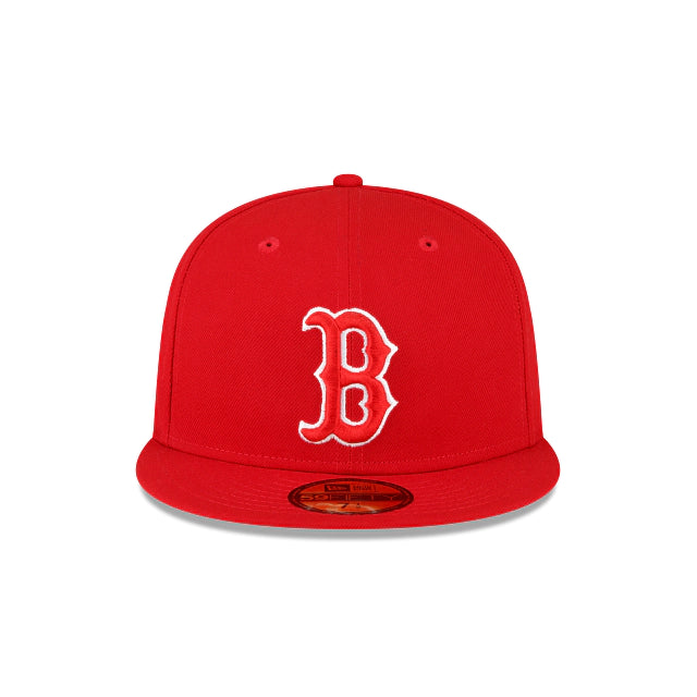NEW ERA BOSTON RED SOX 2004 WORLD SERIES SIDE PATCH 59FIFTY FITTED HAT-SCARLET