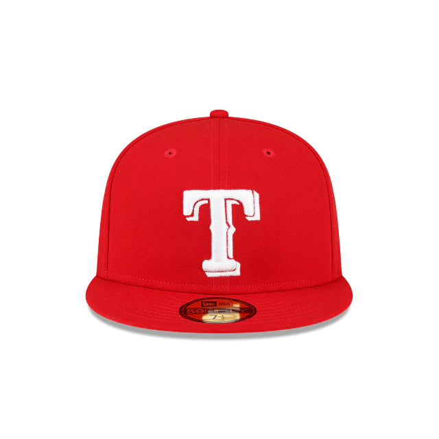 NEW ERA TEXAS RANGERS ALL-STAR SIDEPATCH 59FIFTY FITTED-SCARLET