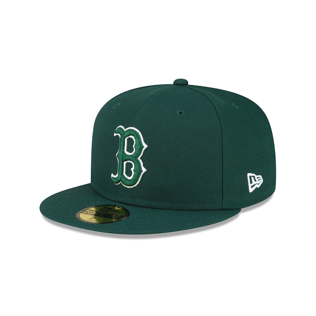 New Era Boston Red Sox 59FIFTY Fitted Hat- Dark Green