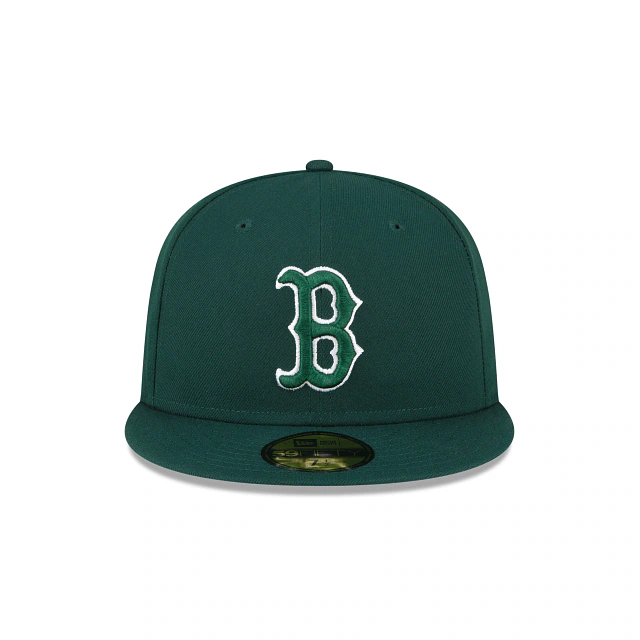 New Era Boston Red Sox 59FIFTY Fitted Hat- Dark Green