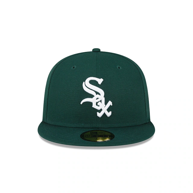 New Era Chicago White Sox 59FIFTY Fitted Hat- Dark Green