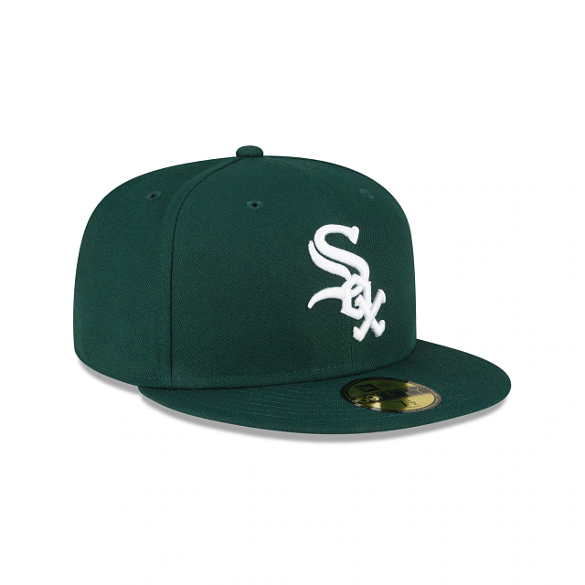 New Era Chicago White Sox 59FIFTY Fitted Hat- Dark Green