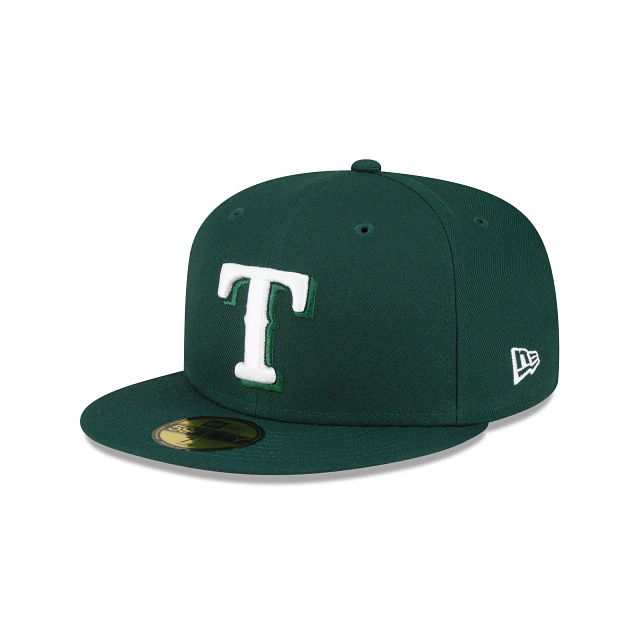 New Era Texas Rangers 59FIFTY Fitted Hat- Dark Green