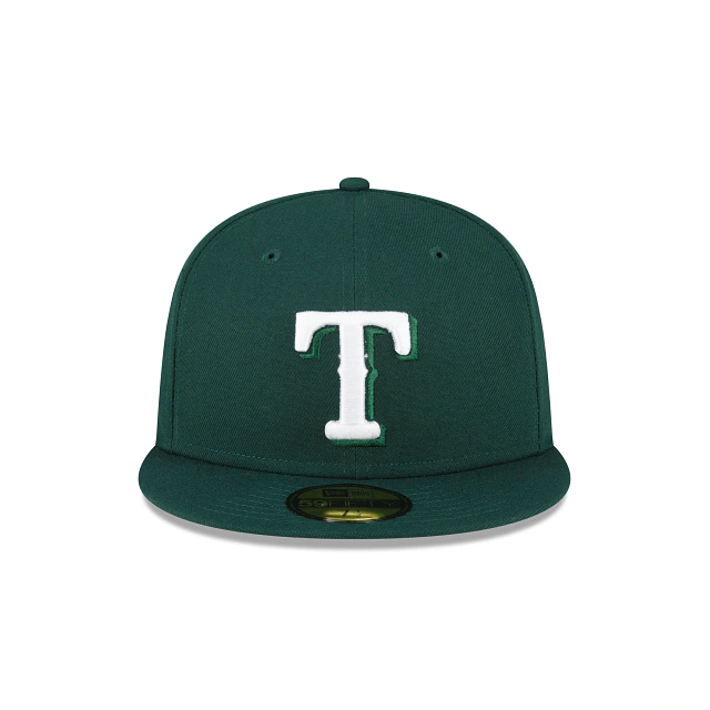 New Era Texas Rangers 59FIFTY Fitted Hat- Dark Green