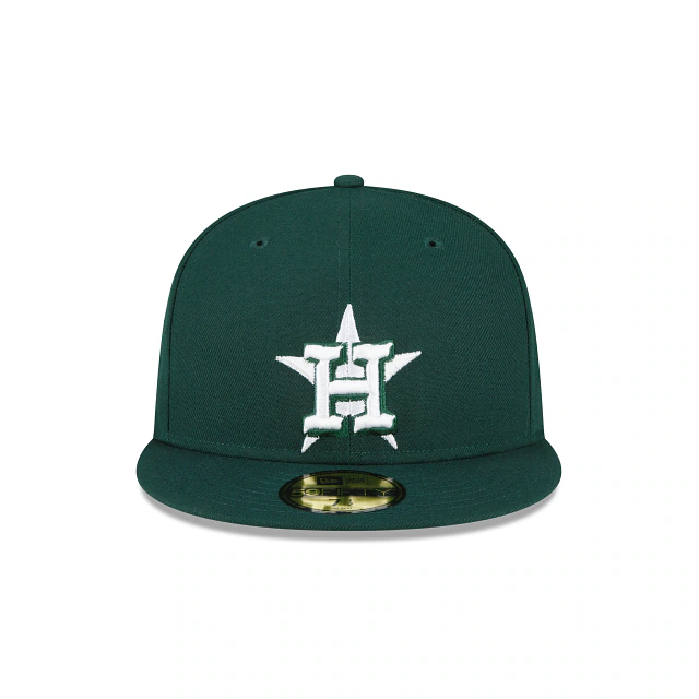 New Era Houston Astros 59FIFTY Fitted Hat- Dark Green