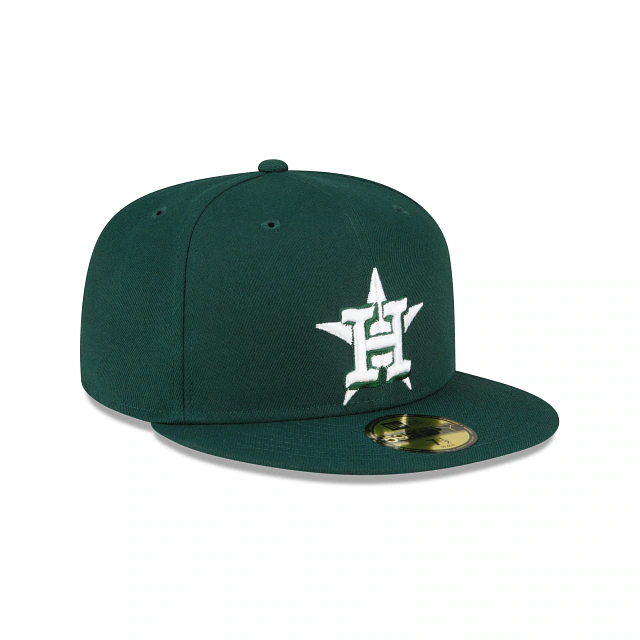 New Era Houston Astros 59FIFTY Fitted Hat- Dark Green