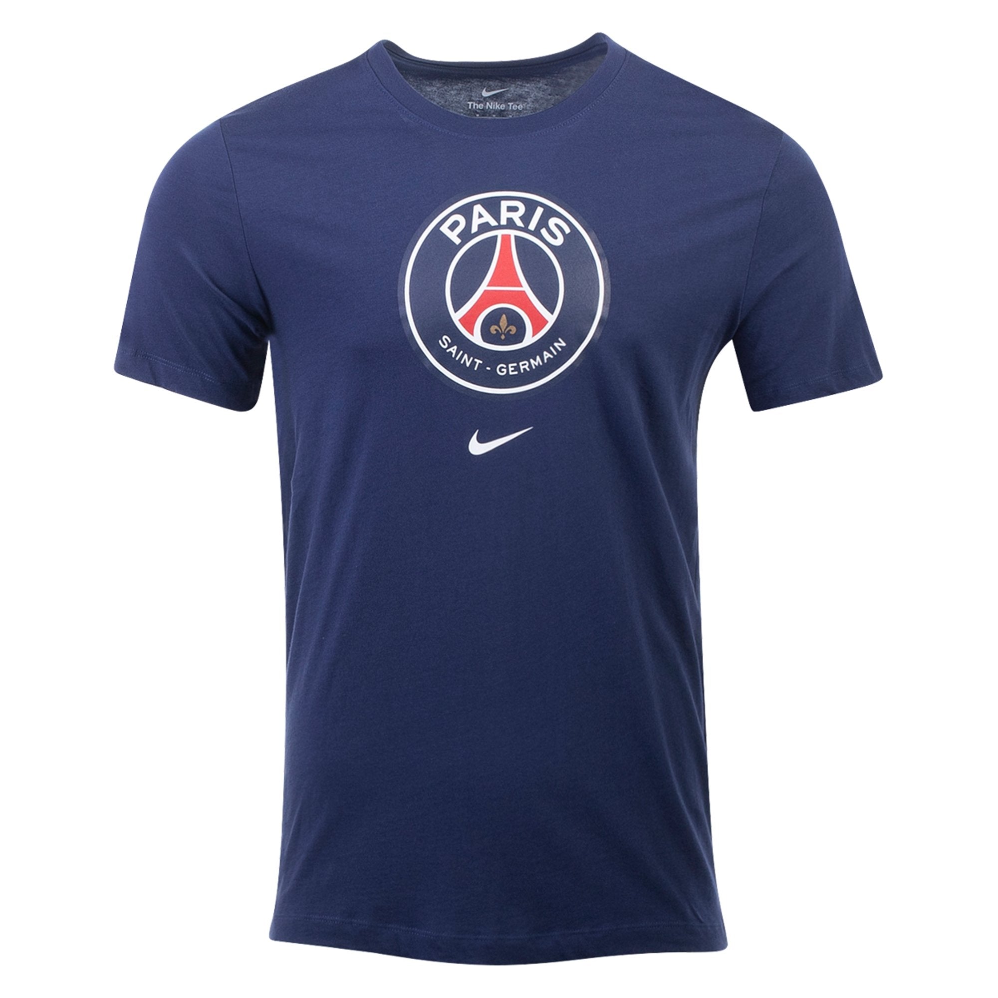 Nike Men's Paris Saint-Germain Crest Soccer T-Shirt-Navy