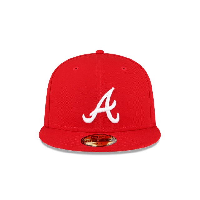 New Era Atlanta Braves 2021 World Series Side Patch Scarlet 59FIFTY Fitted