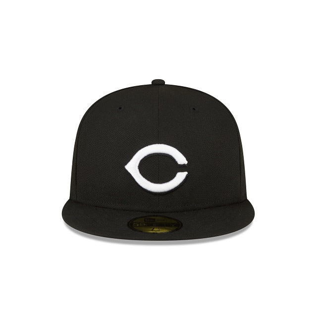 NEW ERA CINCINNATI REDS  1990 WORLD SERIES SIDE PATCH FITTED 59FIFTY-BLACK AND WHITE
