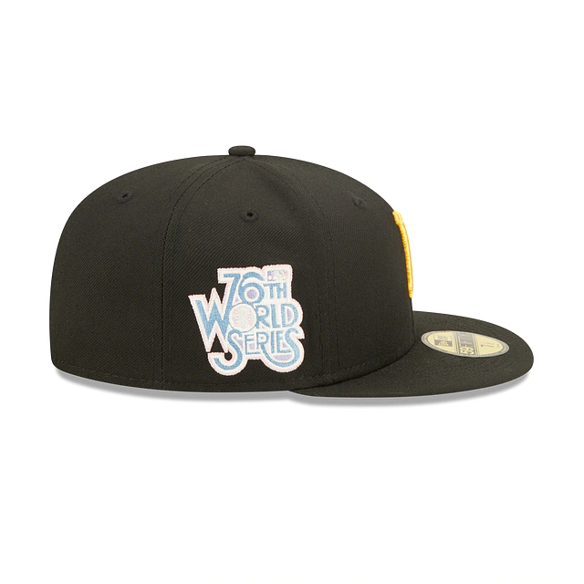 NEW ERA PITTSBURG PIRATES POP SWEAT BABY BLUE BOTTOM 76TH WORLD SERIES 59FIFTY FITTED HAT