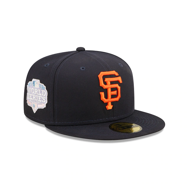 NEW ERA SAN FRANCISCO GIANTS 2012 WS PATCH 59FIFTY FITTED HAT-ROYAL/PINK