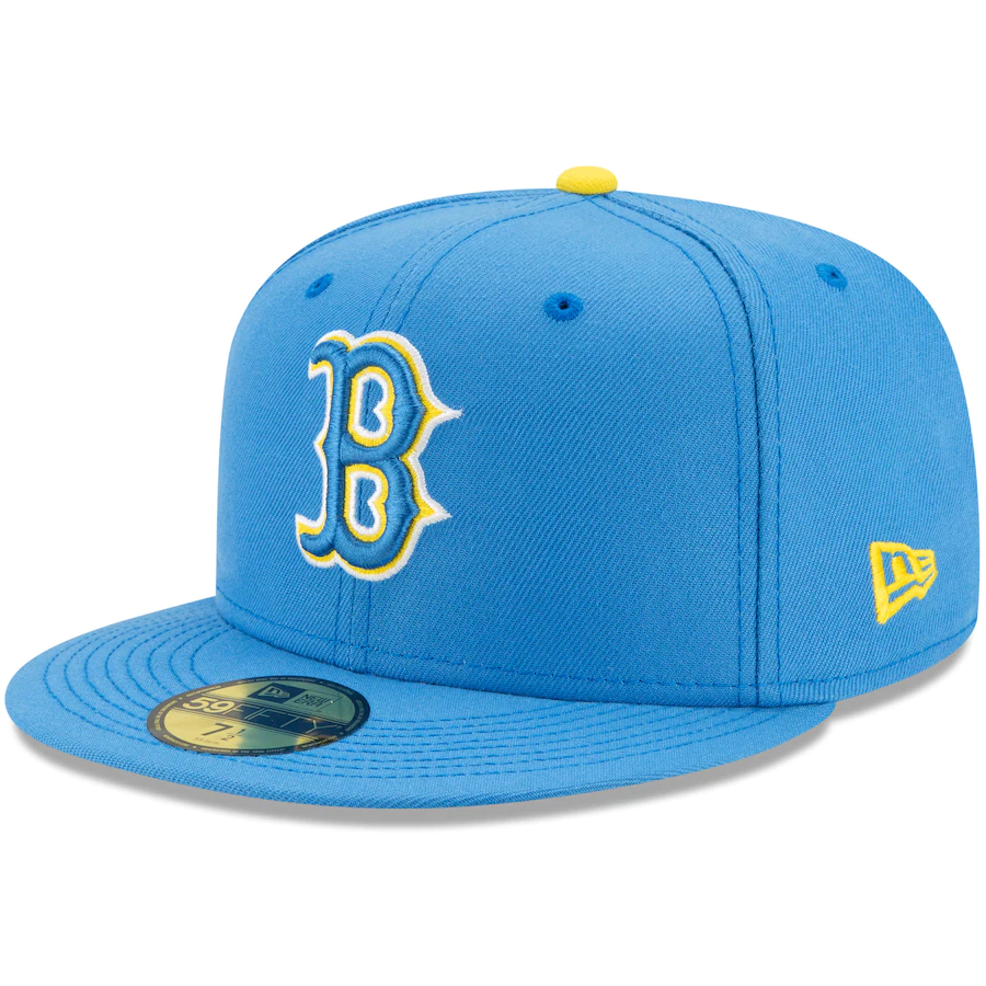 New Era Boston Red Sox City Connect 59FIFTY Fitted Hat- Light Blue