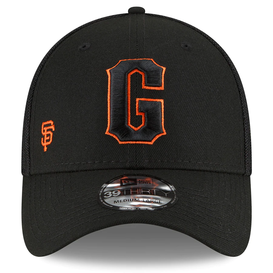 New Era San Francisco Giants 2022 Batting Practice 39THIRTY Flex Hat - Black