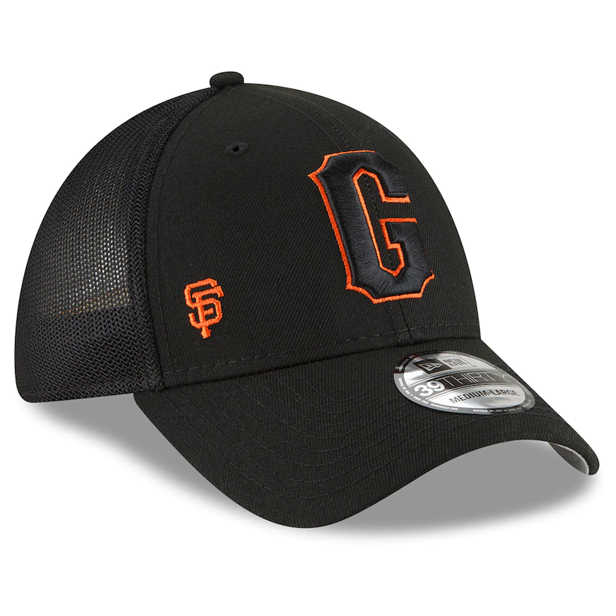 New Era San Francisco Giants 2022 Batting Practice 39THIRTY Flex Hat - Black