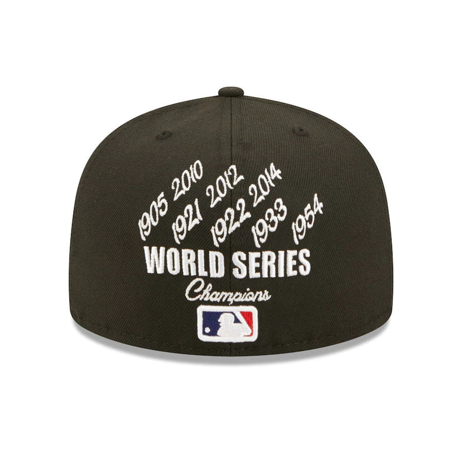 San Francisco Giants New Era 8x World Series Champions Crown 59FIFTY Fitted Hat - Black