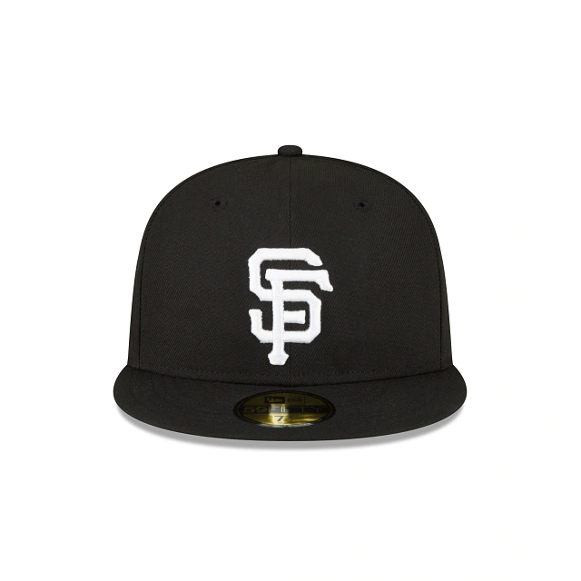 NEW ERA  SAN FRANCISCO GIANTS 2010 WORLD SERIES SIDE PATCH 59FIFTY-BLACK AND WHITE