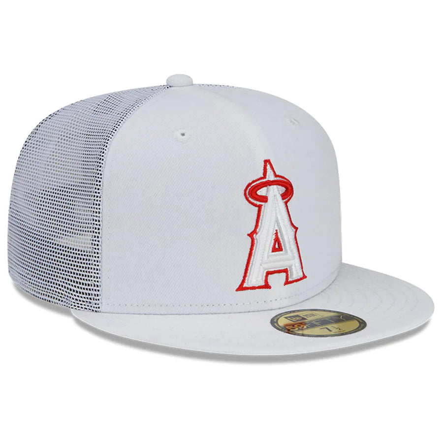 Los Angeles Angels New Era 2022 Batting Practice 59FIFTY Fitted Hat - White
