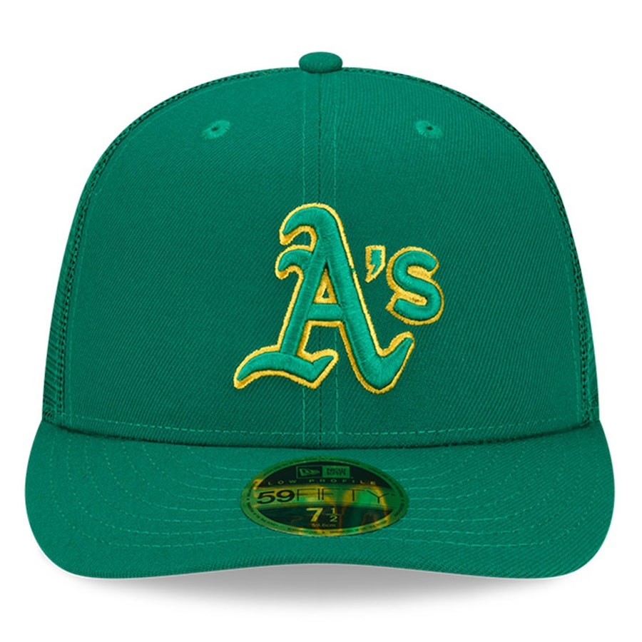 Oakland Athletics New Era 2022 Batting Practice Low Profile 59FIFTY Fitted Hat - Green