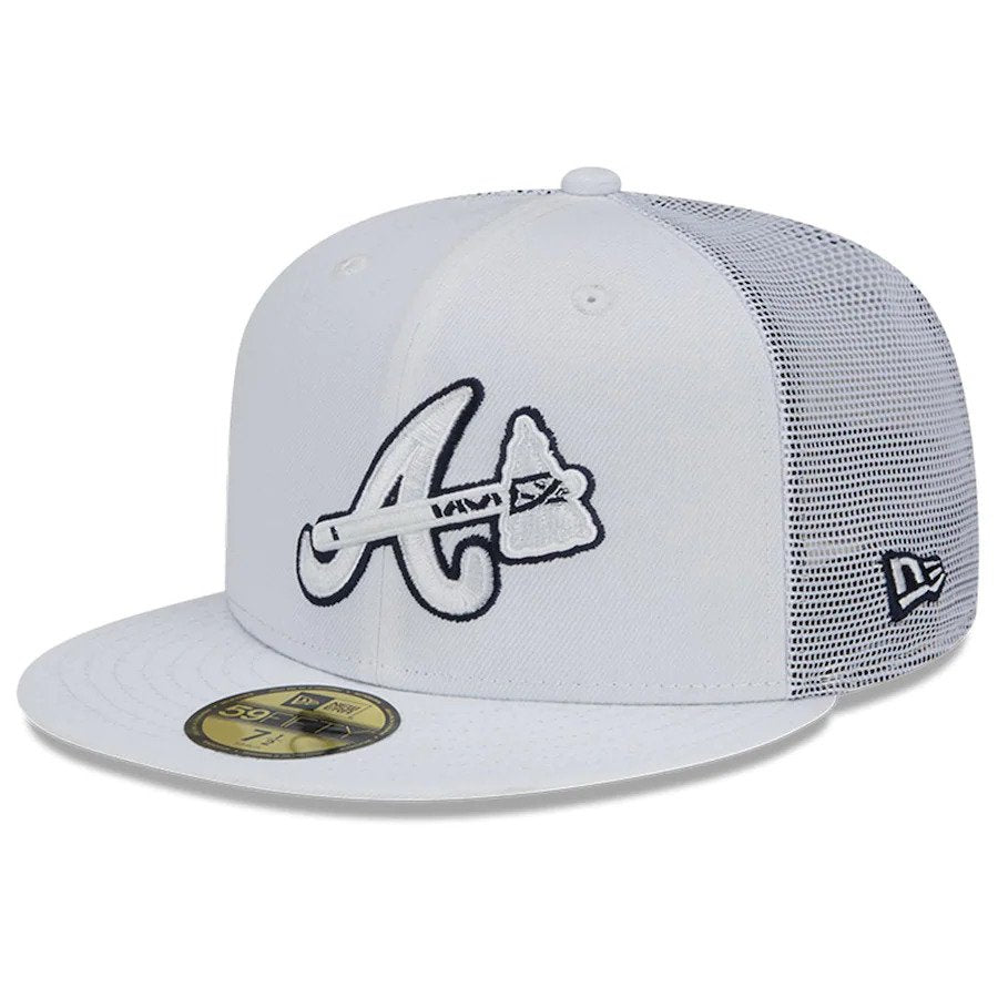 New Era Atlanta Braves 2022 Batting Practice 59FIFTY Fitted Hat - White