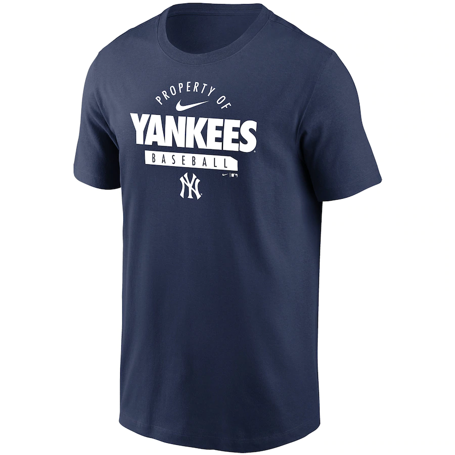 Nike New York Yankees Primetime Property Of Practice T-Shirt - Navy