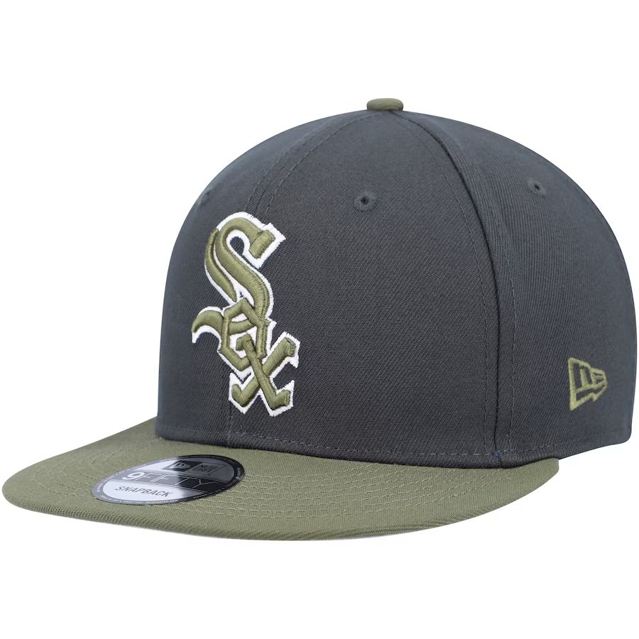 New Era Chicago White Sox 2-Tone Color Pack 9FIFTY Snapback Hat-Grey/Olive