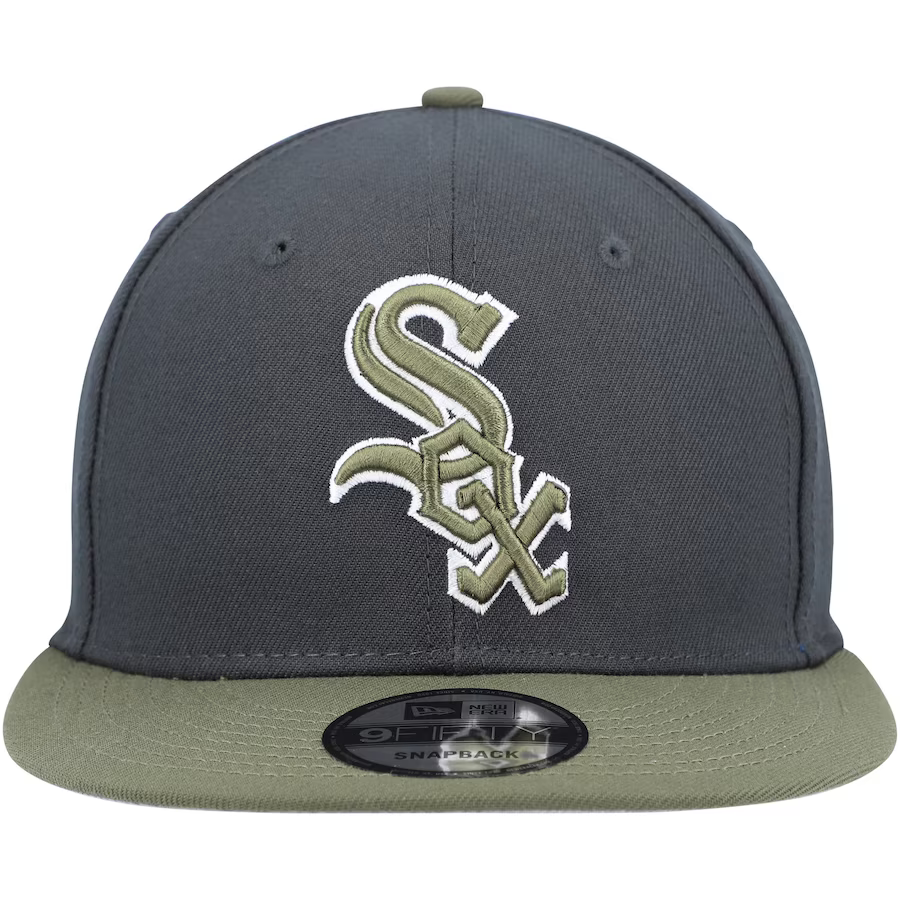 New Era Chicago White Sox 2-Tone Color Pack 9FIFTY Snapback Hat-Grey/Olive
