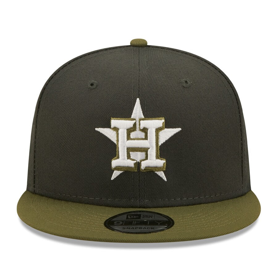 New Era Houston Astros 2-Tone Color Pack 9FIFTY Snapback Hat-Grey/Olive