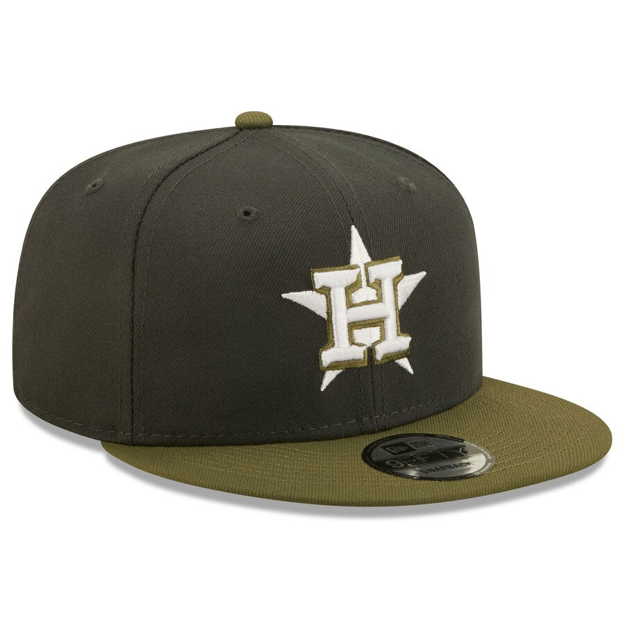 New Era Houston Astros 2-Tone Color Pack 9FIFTY Snapback Hat-Grey/Olive