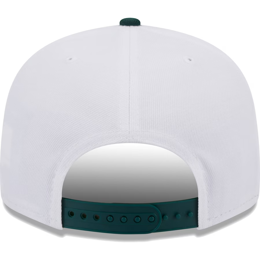 New Era Oakland Athletics Dodgers Crest 9FIFTY Snapback Hat - White/Green