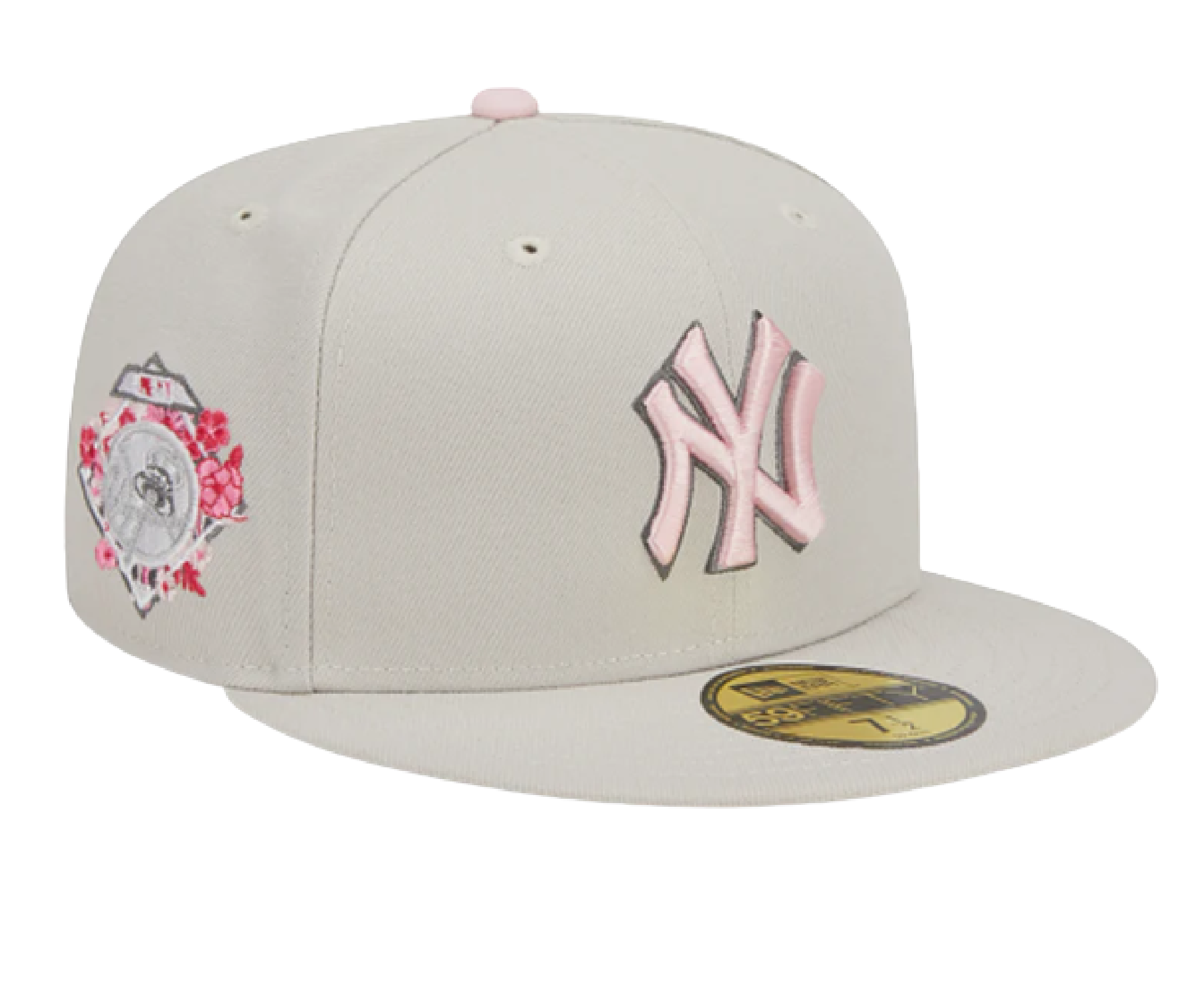 New Era New York Yankees MLB Mothers Day Side Patch59FIFTY Fitted Cap - Stone