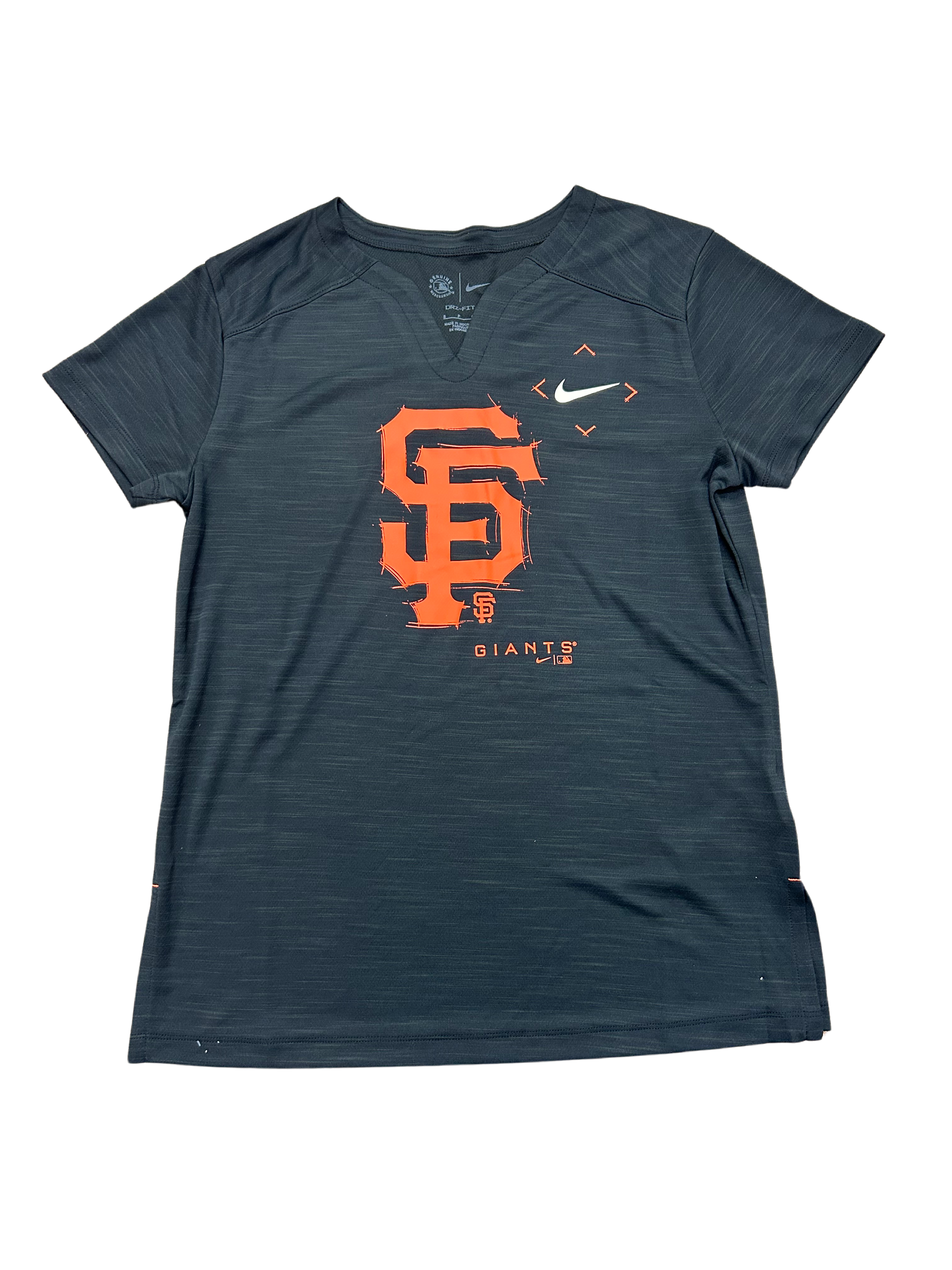 Nike Women's San Francisco Giants Edge Play T-Shirt-Black