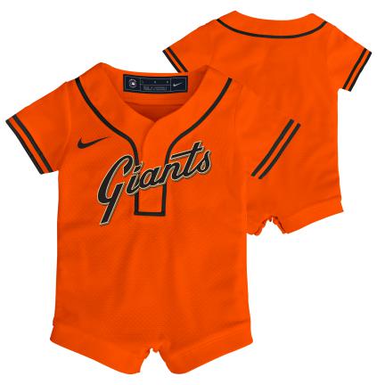 Nike Newborn & Infant San Francisco Giants Jersey Romper-Orange