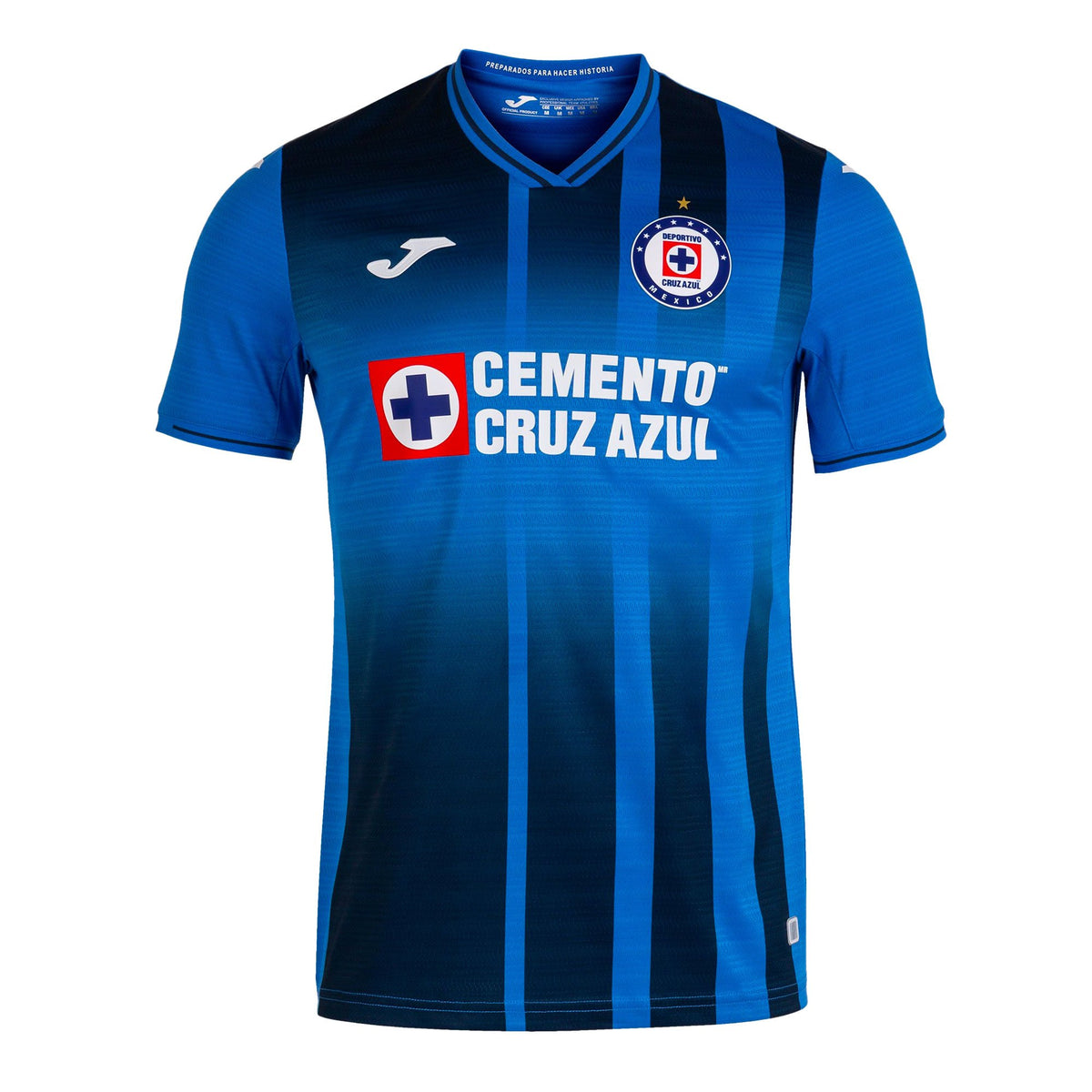 Joma Men s Cruz Azul Home Stadium Jersey 21 22 Royal Blue White