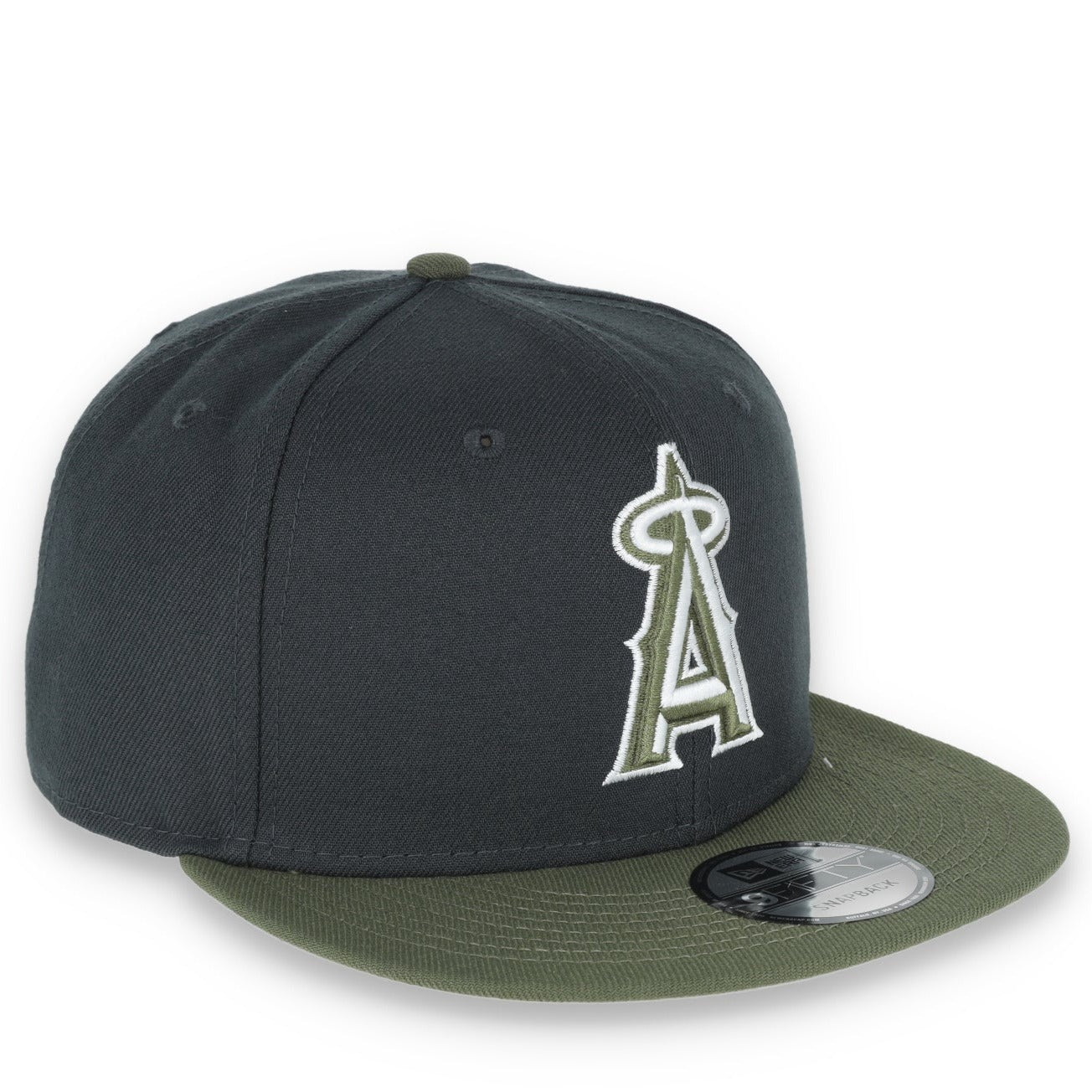 New Era Los Angeles Angels 2-Tone Color Pack Snapback Hat - Grey/Olive