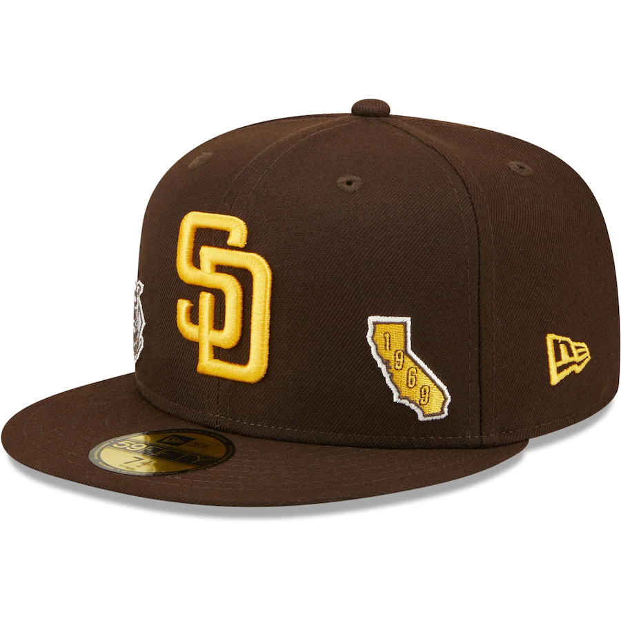 New Era San Diego Padres Identity 59FIFTY Fitted Hat - Brown