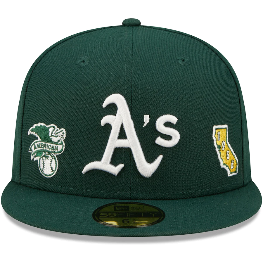 New Era Oakland Athletics Identity 59FIFTY Fitted Hat - Green
