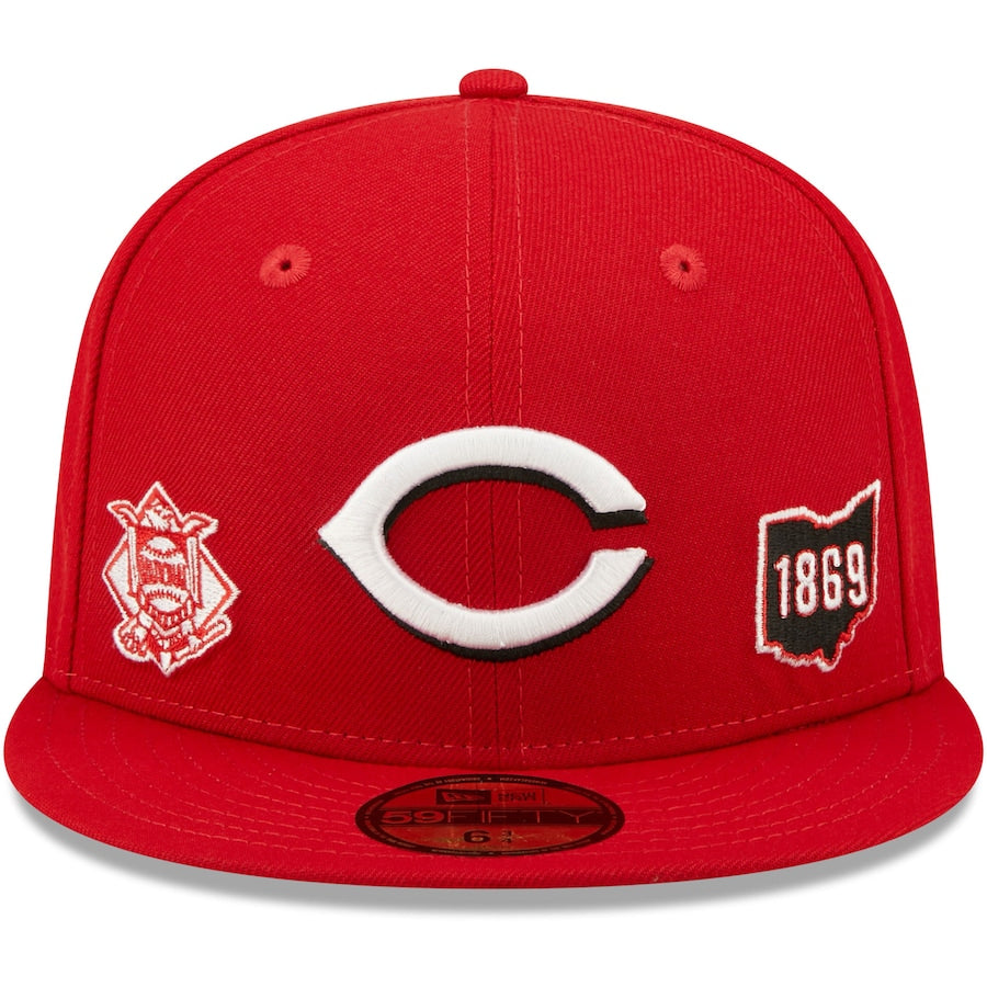 New Era Cincinnati Reds Identity 59FIFTY Fitted Hat - Red