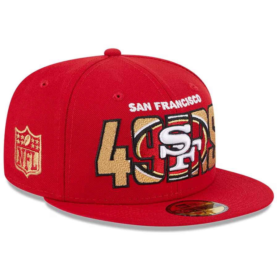 New Era San Francisco 49ers 2023 NFL Draft 59FIFTY Fitted Hat-Scarlet