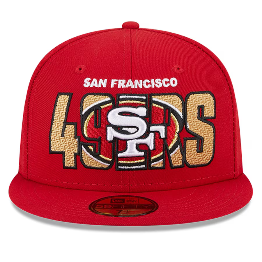 New Era San Francisco 49ers 2023 NFL Draft 59FIFTY Fitted Hat-Scarlet