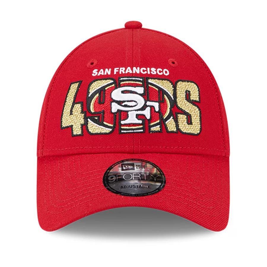 New Era San Francisco 49ERS 2023 NFL Draft 9FORTY Adjustable Hat - Red